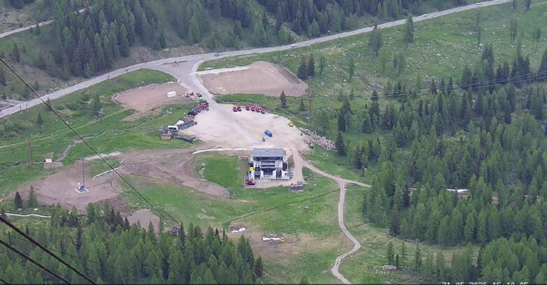 Webcam Passo San Pellegrino-Falcade  - Arrivo Seggiovia