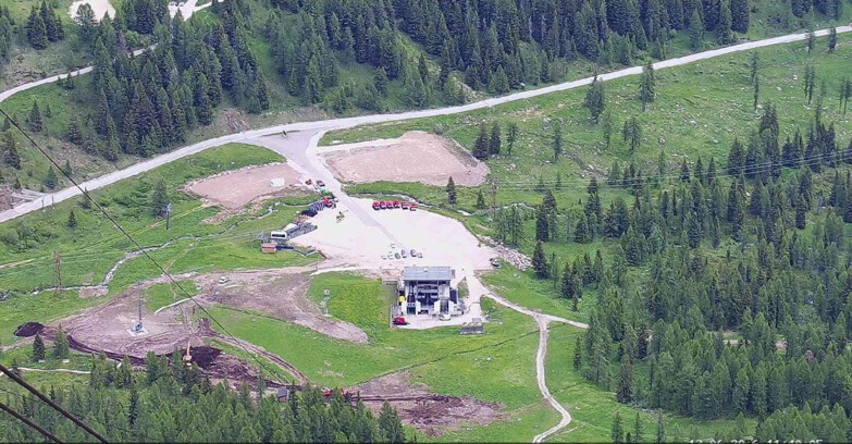 Webcam Пассо Сан-Пеллегрино-Фалькаде  - Arrivo Seggiovia