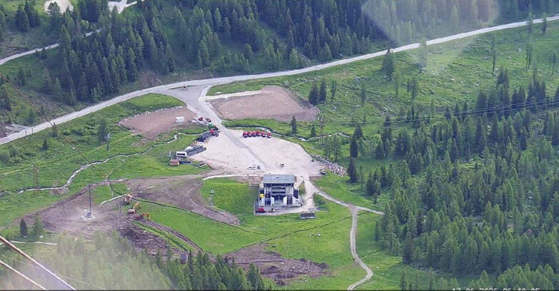 Webcam Пассо Сан-Пеллегрино-Фалькаде  - Arrivo Seggiovia