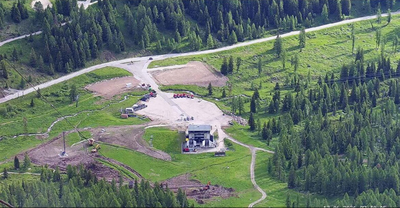 Webcam Пассо Сан-Пеллегрино-Фалькаде  - Arrivo Seggiovia