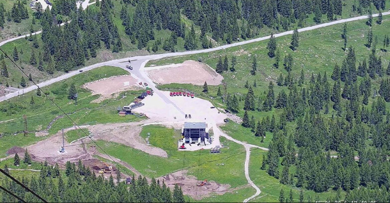 Webcam Passo San Pellegrino-Falcade - Arrivo Seggiovia
