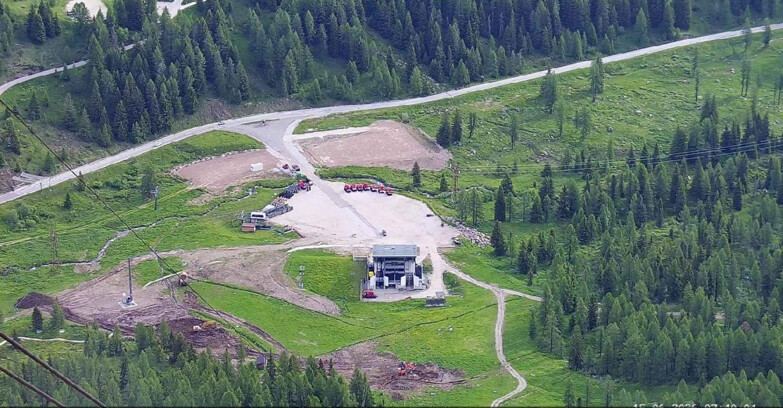 Webcam Passo San Pellegrino-Falcade  - Arrivo Seggiovia