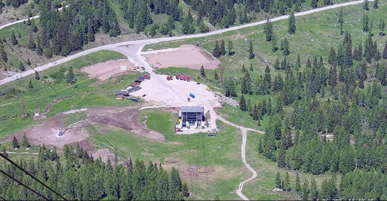 Webcam Passo San Pellegrino-Falcade - Arrivo Seggiovia