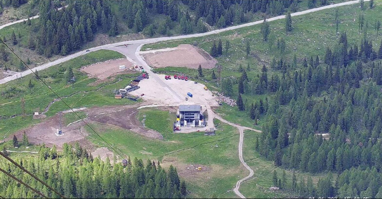 Webcam Passo San Pellegrino-Falcade - Arrivo Seggiovia