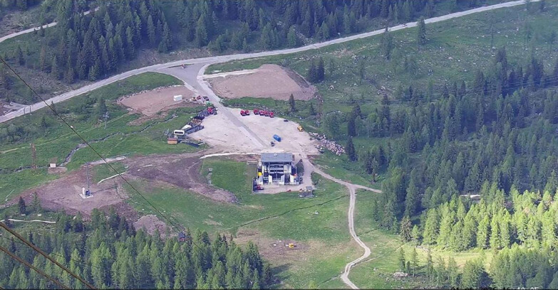 Webcam Passo San Pellegrino-Falcade - Arrivo Seggiovia