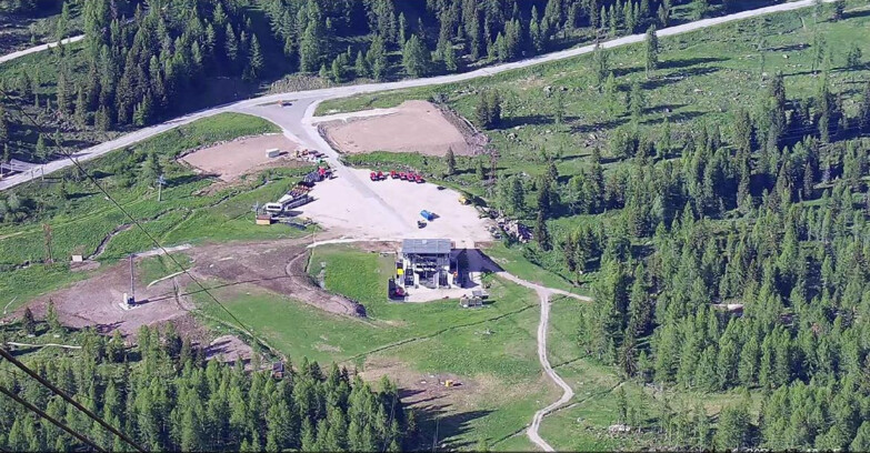 Webcam Passo San Pellegrino-Falcade - Arrivo Seggiovia