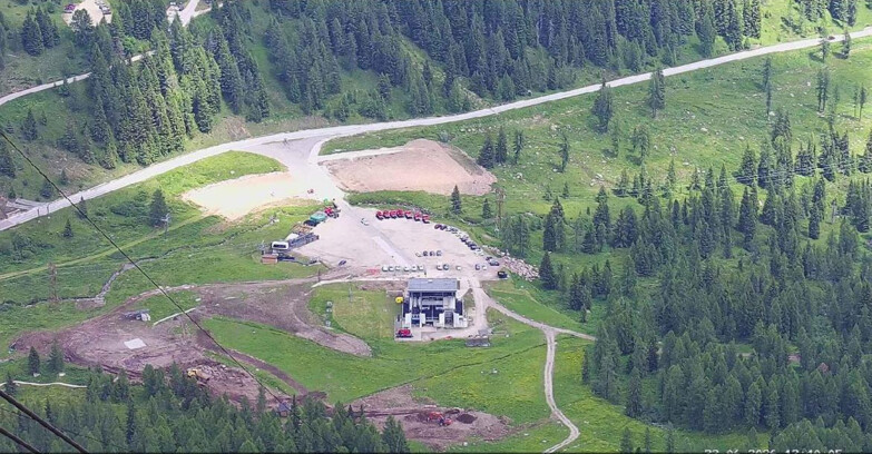 Webcam Passo San Pellegrino-Falcade  - Arrivo Seggiovia