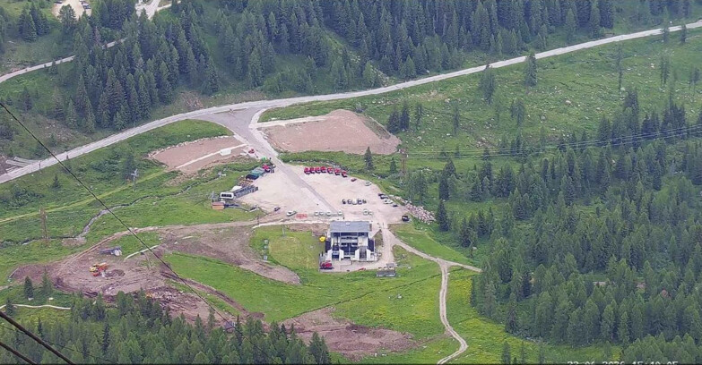 Webcam Passo San Pellegrino-Falcade  - Arrivo Seggiovia