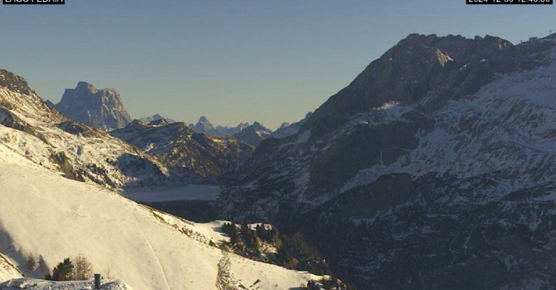 Webcam Canazei-Belvedere - Lago e Passo Fedaia