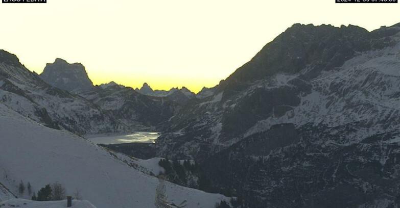 Webcam Canazei-Belvedere - Lago e Passo Fedaia