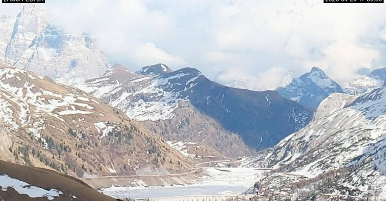 Webcam Canazei-Belvedere - Lago e Passo Fedaia