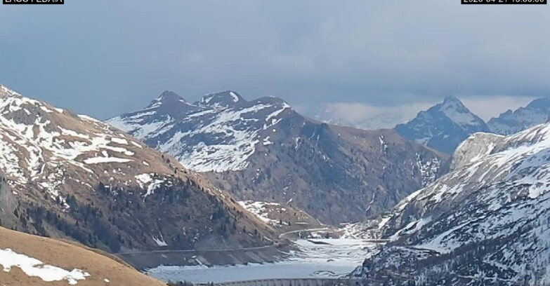 Webcam Canazei Belvedere - Lago e Passo Fedaia