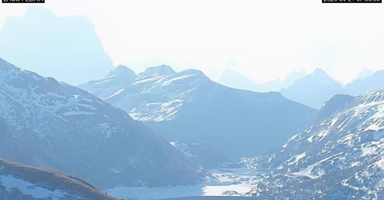 Webcam Canazei Belvedere - Lago e Passo Fedaia