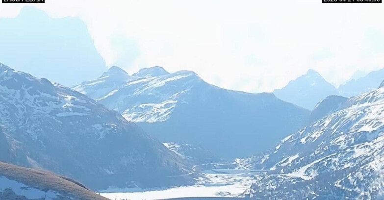 Webcam Canazei Belvedere - Lago e Passo Fedaia