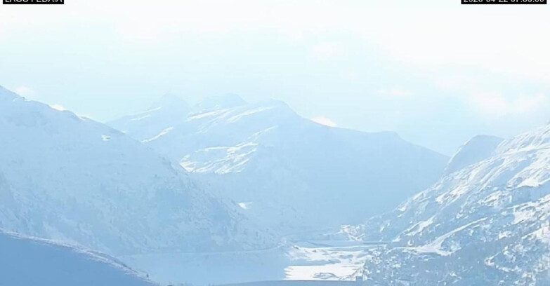 Webcam Canazei-Belvedere - Lago e Passo Fedaia