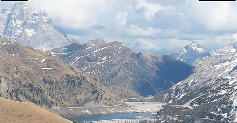 Webcam Canazei Belvedere - Lago e Passo Fedaia