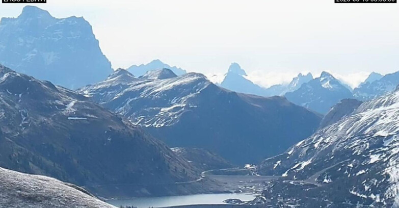 Webcam Canazei Belvedere - Lago e Passo Fedaia