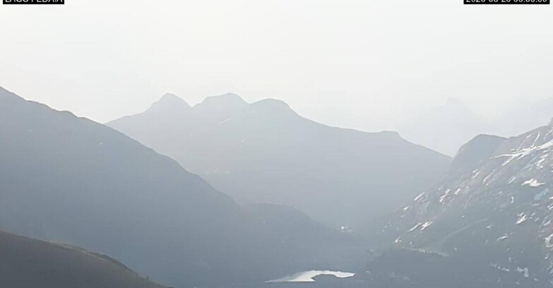 Webcam Canazei-Belvedere - Lago e Passo Fedaia