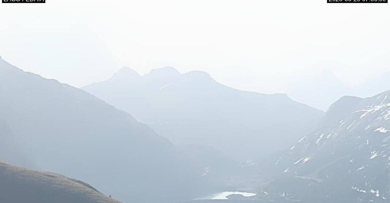 Webcam Canazei-Belvedere - Lago e Passo Fedaia