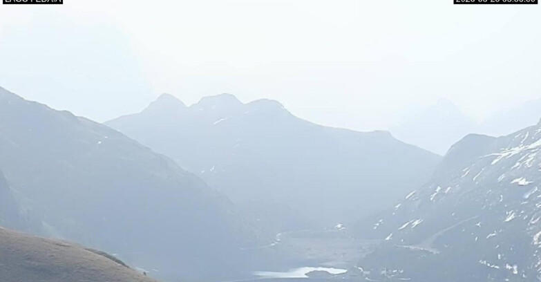 Webcam Canazei-Belvedere - Lago e Passo Fedaia