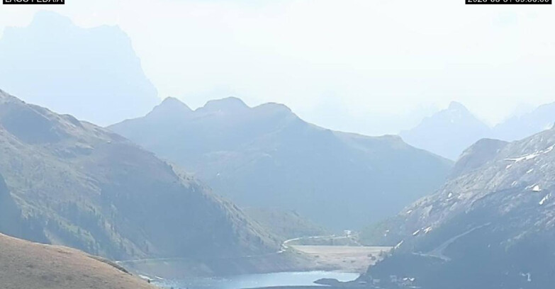 Webcam Канацей-Бельведере  - Lago e Passo Fedaia