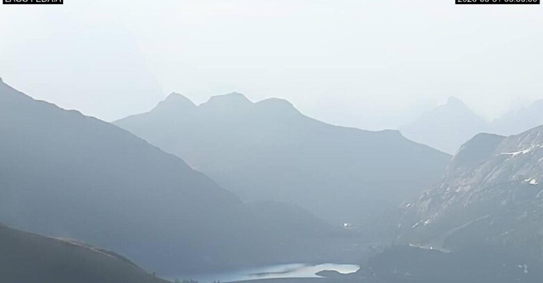Webcam Канацей-Бельведере  - Lago e Passo Fedaia