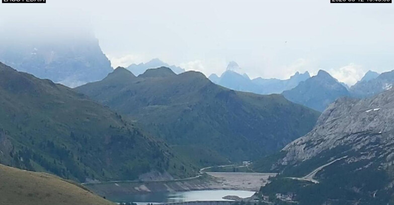 Webcam Canazei-Belvedere  - Lago e Passo Fedaia