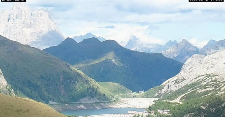 Webcam Canazei-Belvedere  - Lago e Passo Fedaia
