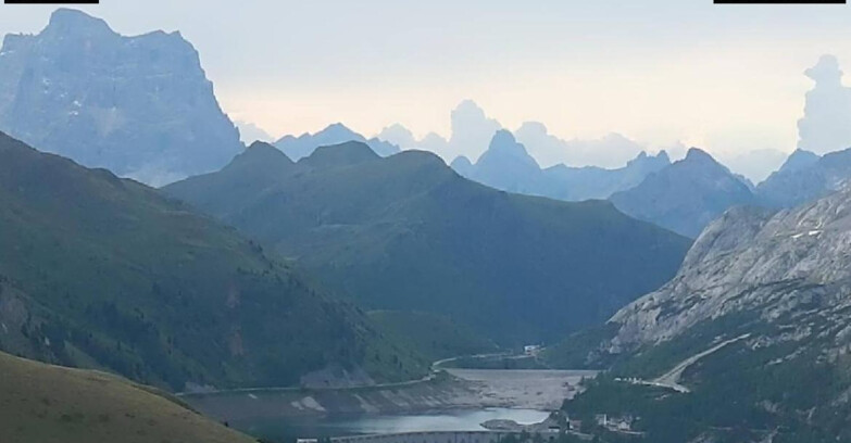 Webcam Canazei Belvedere - Lago e Passo Fedaia
