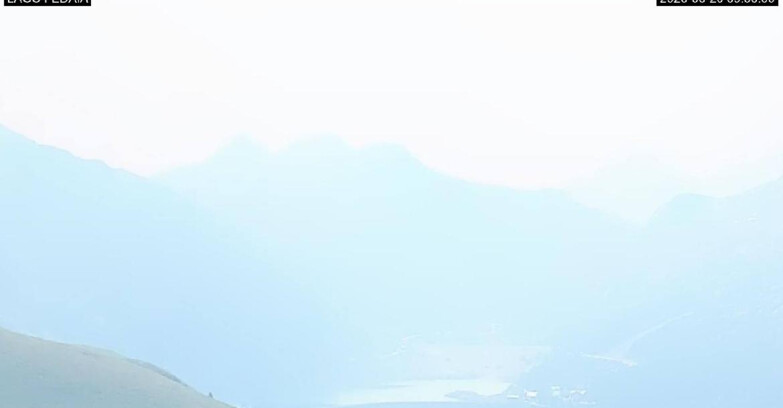 Webcam Canazei-Belvedere - Lago e Passo Fedaia