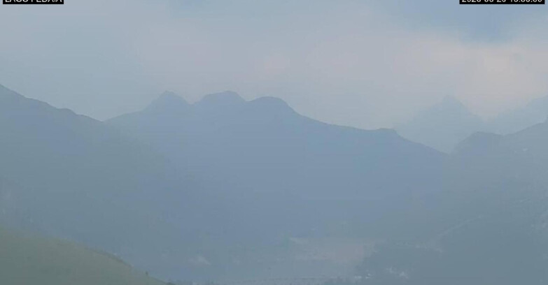 Webcam Canazei-Belvedere - Lago e Passo Fedaia