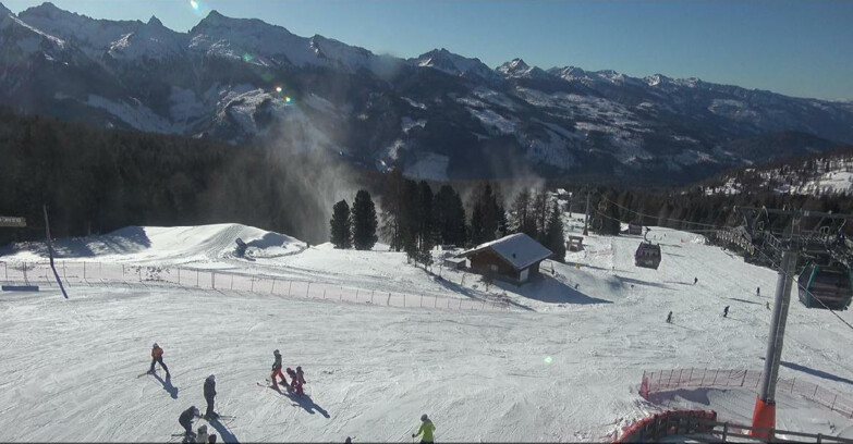 Webcam Bellamonte-Alpe Lusia - Pista Le Fassane e Morea Snowpark