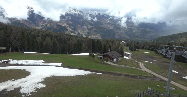 Webcam Bellamonte-Alpe Lusia - Pista Le Fassane e Morea Snowpark