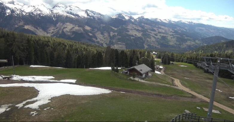 Webcam Bellamonte-Alpe Lusia - Pista Le Fassane e Morea Snowpark