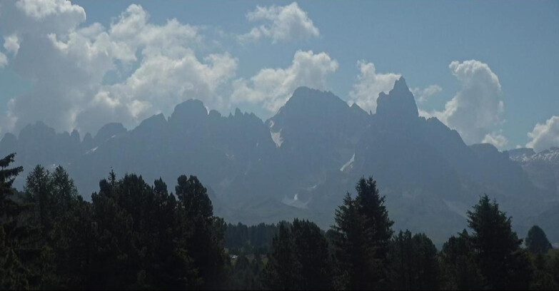 Webcam Bellamonte-Alpe Lusia  - Pale di San Martino