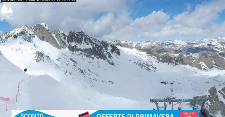 Webcam Ледник Презена  - Pista Paradiso - Presena Tonale