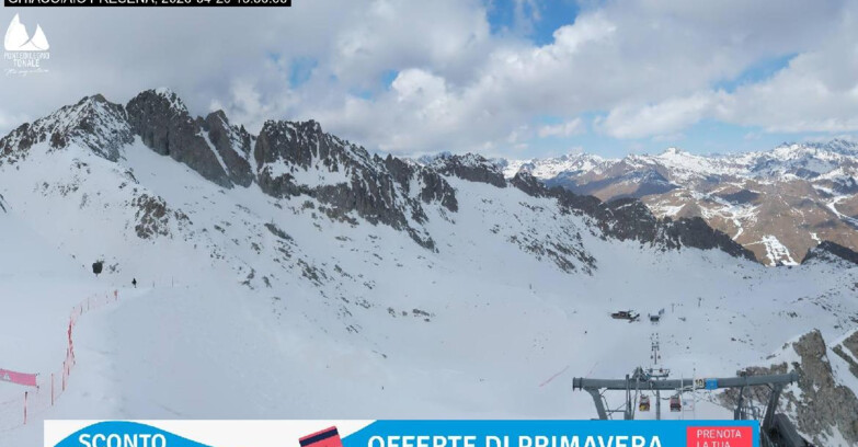Webcam Ледник Презена  - Pista Paradiso - Presena Tonale