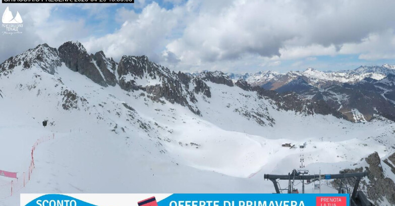 Webcam Ледник Презена  - Pista Paradiso - Presena Tonale