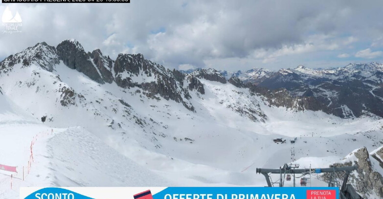 Webcam Ледник Презена  - Pista Paradiso - Presena Tonale