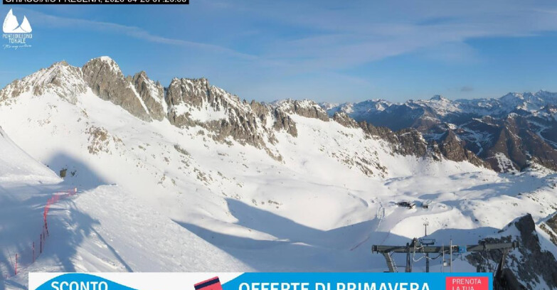 Webcam Ледник Презена  - Pista Paradiso - Presena Tonale