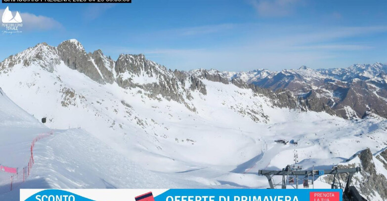 Webcam Ледник Презена  - Pista Paradiso - Presena Tonale