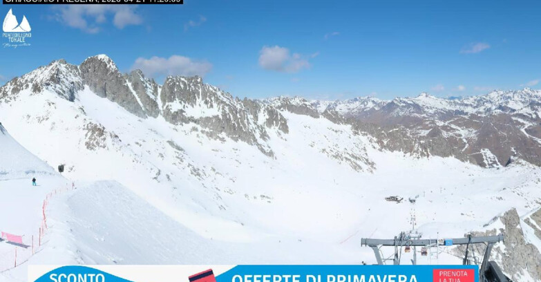 Webcam Gletscher Presena - Pista Paradiso - Presena Tonale