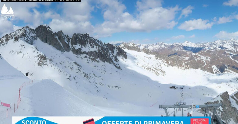 Webcam Presena Glacier  - Pista Paradiso - Presena Tonale