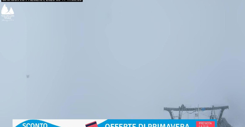 Webcam Presena Glacier  - Pista Paradiso - Presena Tonale