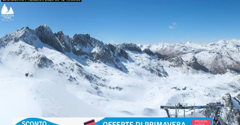 Webcam Gletscher Presena - Pista Paradiso - Presena Tonale