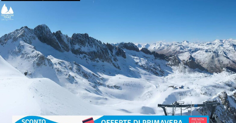 Webcam Gletscher Presena - Pista Paradiso - Presena Tonale