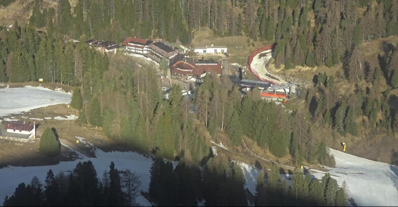 Webcam Пампеаго - Предаццо - Оберегген	 - Piste Pampeago