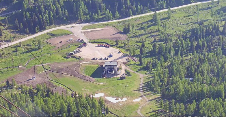 Webcam Passo San Pellegrino-Falcade  - Panorama N-E