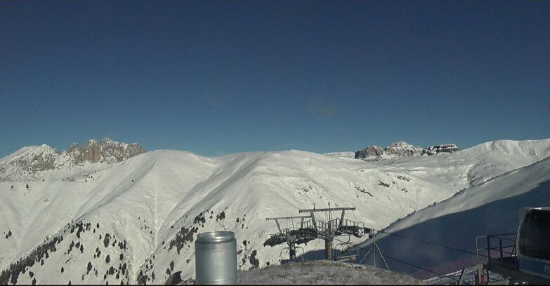 Webcam Pozza di Fassa-Aloch-Buffaure - Sasso Lungo e Sasso Piatto visti da Buffaure