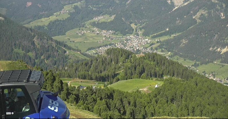 Webcam Pozza di Fassa-Aloch-Buffaure - Sasso Lungo e Sasso Piatto visti da Buffaure